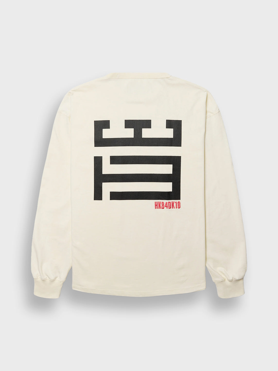 Woodbird WBJoes Mono Longsleeve Off-White – productfoto achter