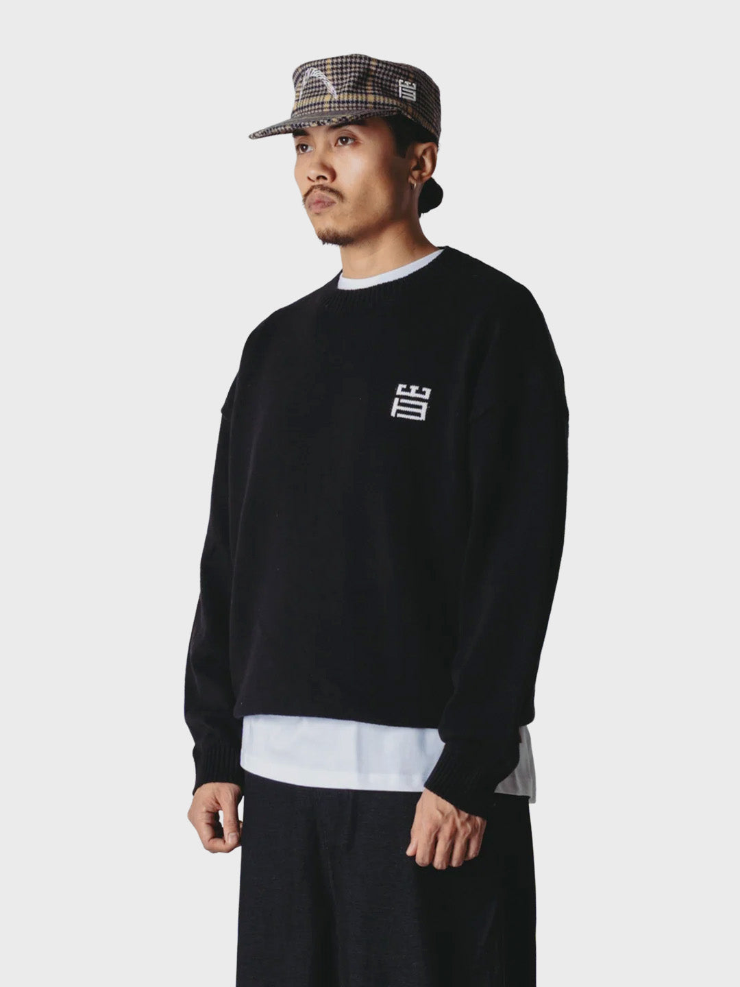 Woodbird WBKurt Knitted Sweater Black – zijkant