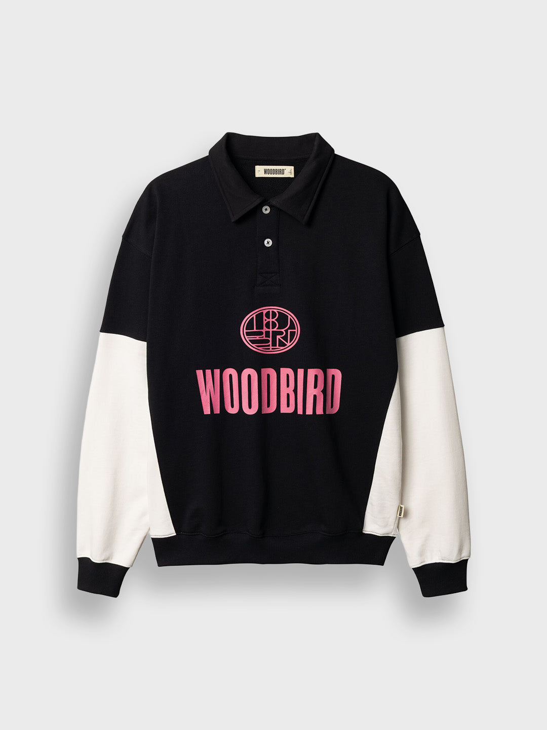 Woodbird WBLoke Sport Sweater Black - voorkant