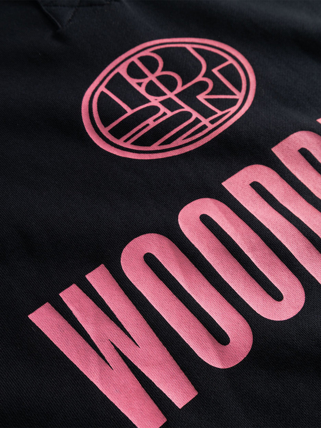 Woodbird WBLoke Sport Sweater Black - close-up graphic