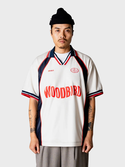 Woodbird WBTaka Sports Polo Off-White - model voorkant