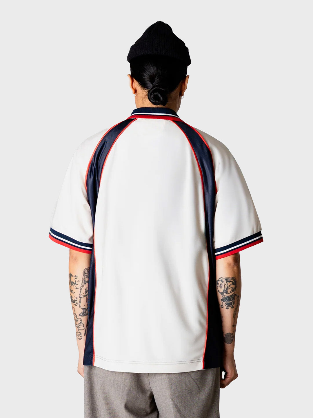 Woodbird WBTaka Sports Polo Off-White - model achterkant