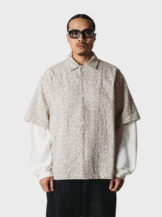 Woodbird WBWang Double Layered Shirt Off-White