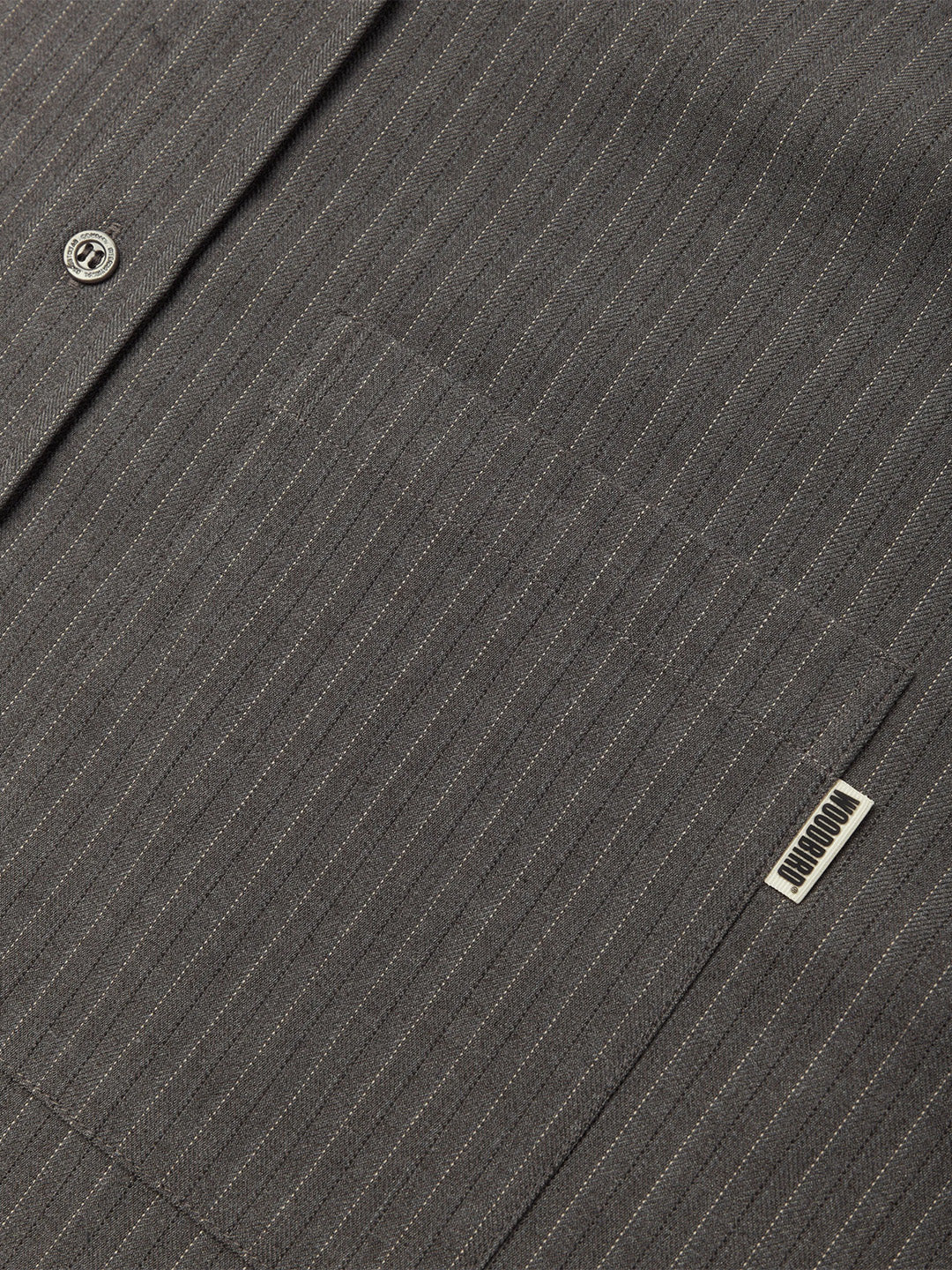 Woodbird WBXing HB Stripe Shirt Grey – close-up