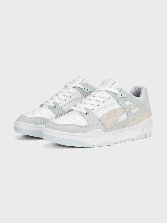 puma sneakers wit blauw