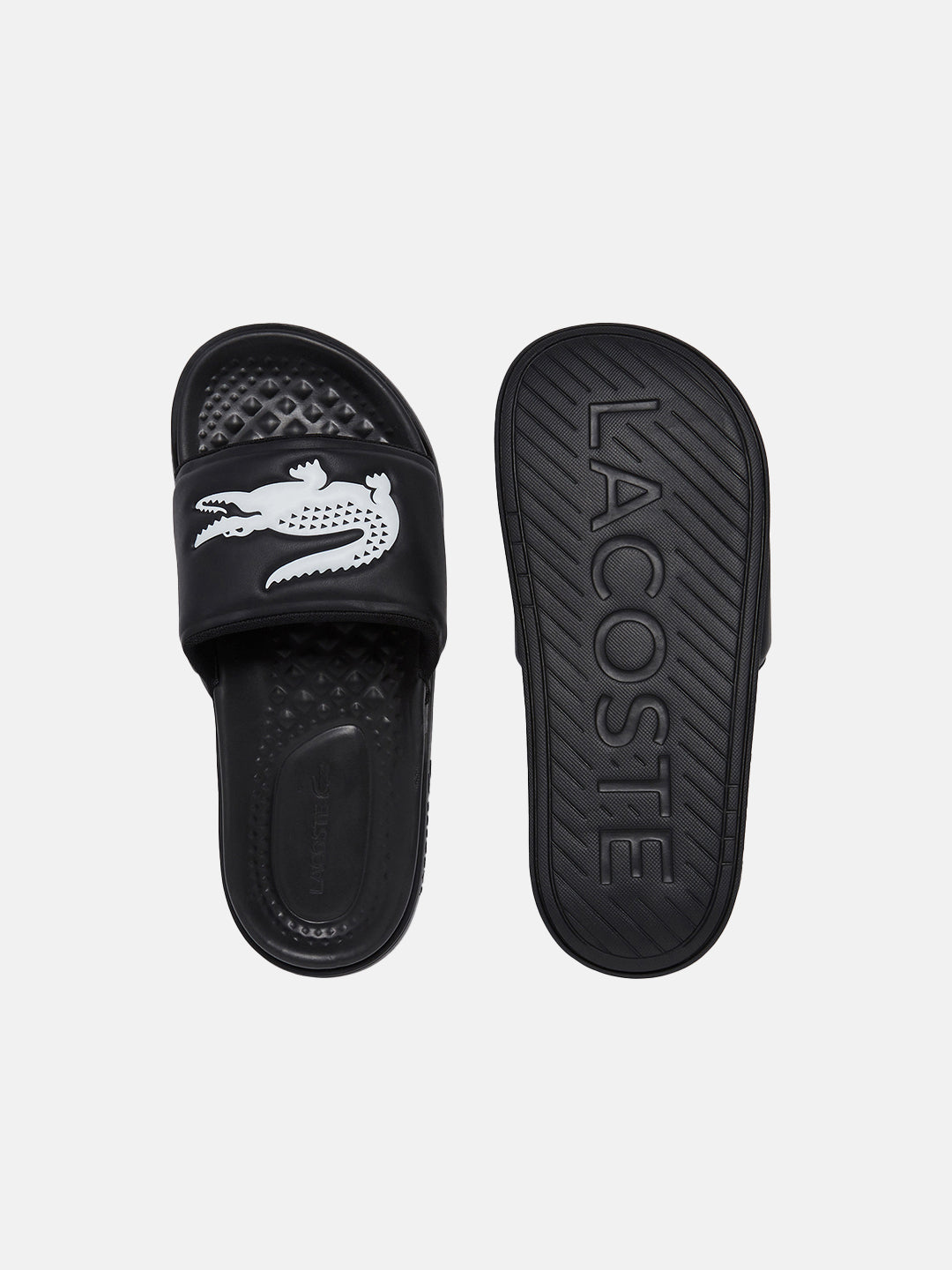 Lacoste slippers black