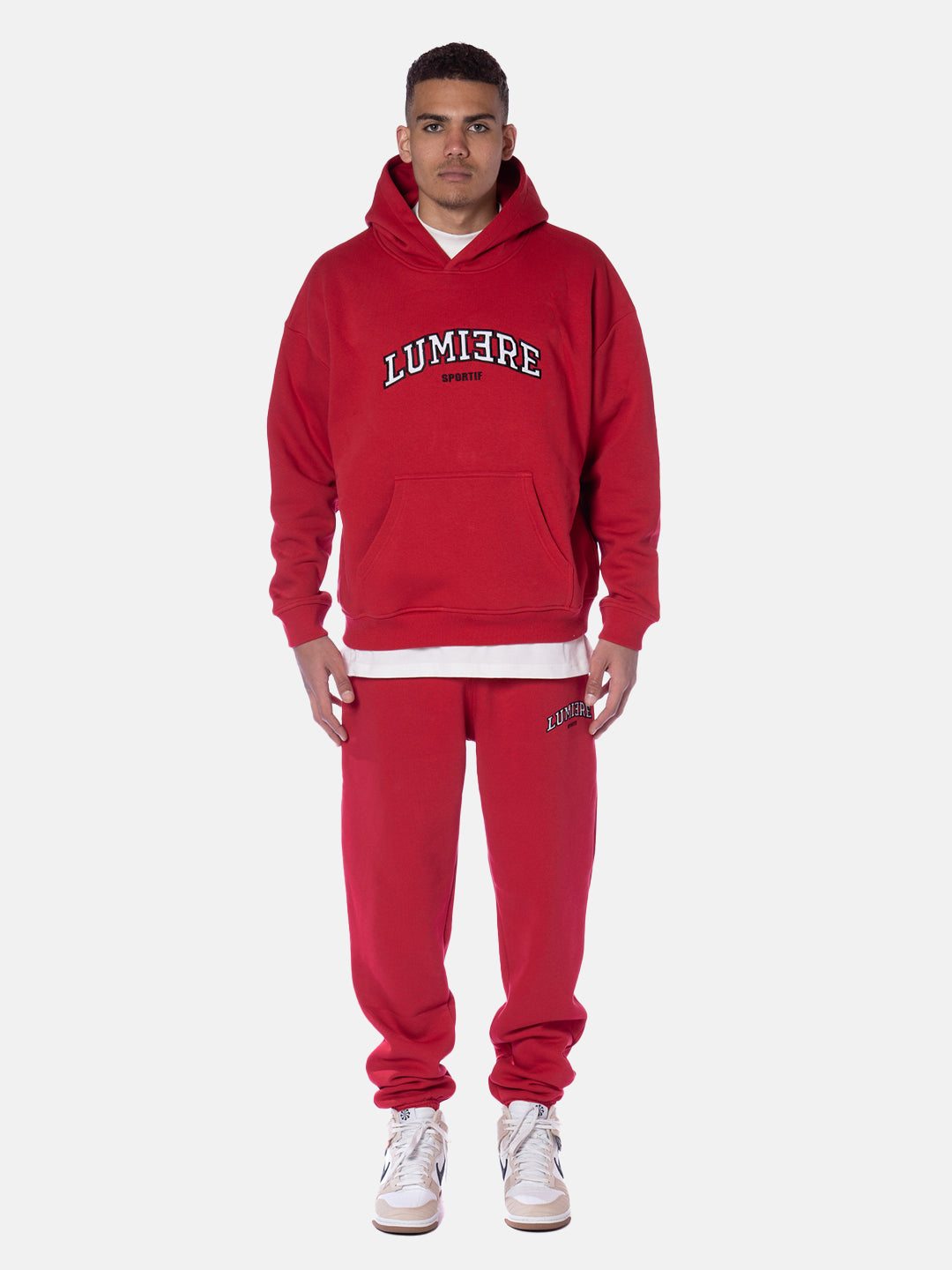 lumi3re sportif tracksuit red