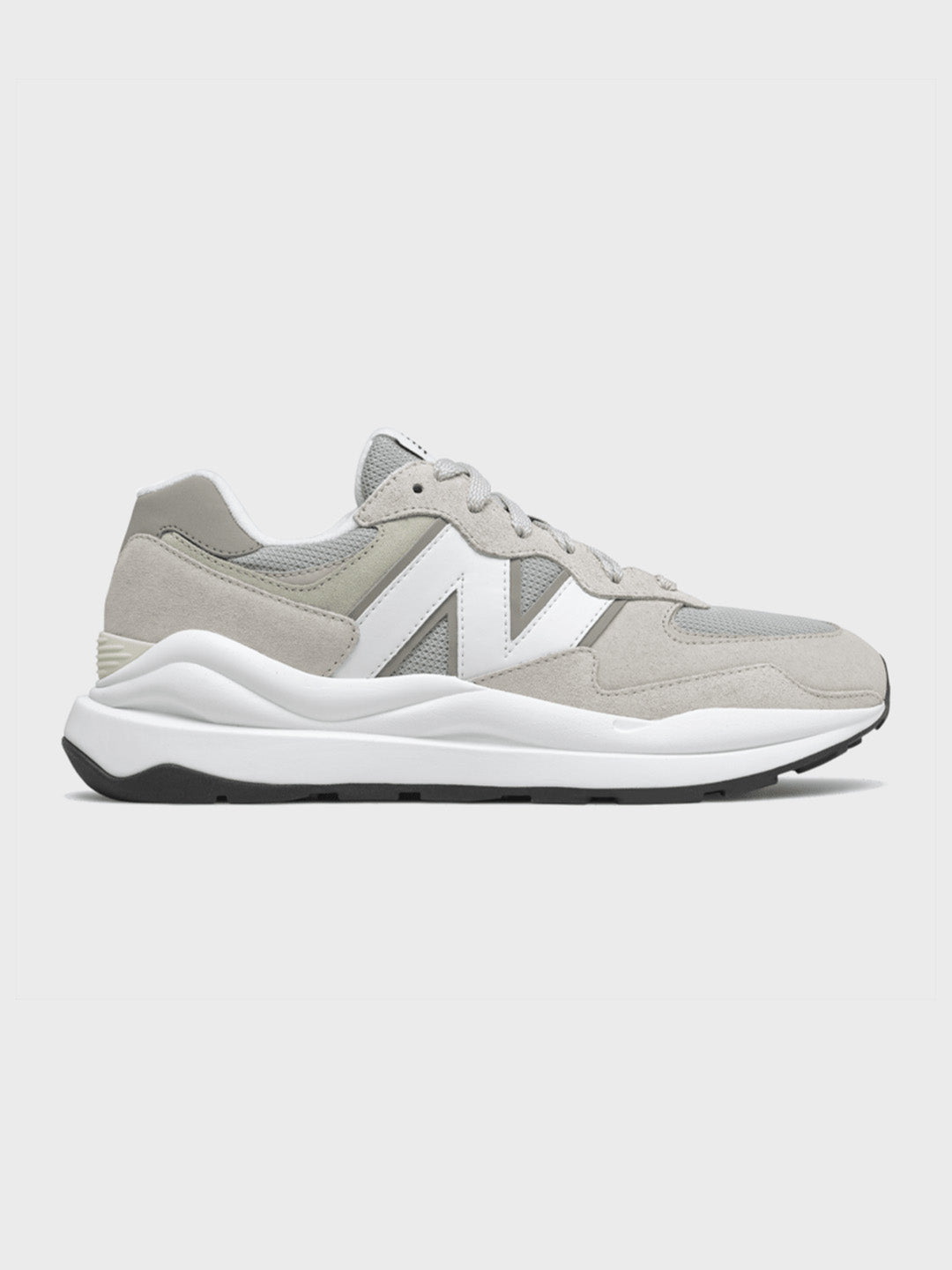 new balance 57/40 grey white sneakers