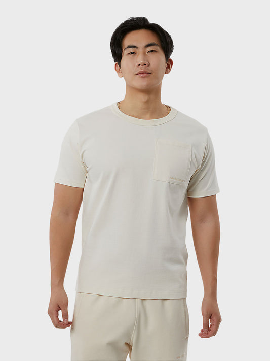 new balance t-shirt beige