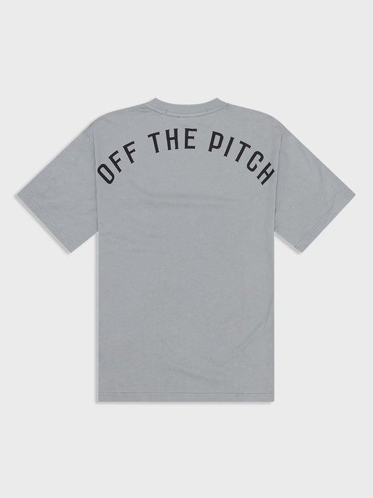 off the pitch oversized t-shirt grijs