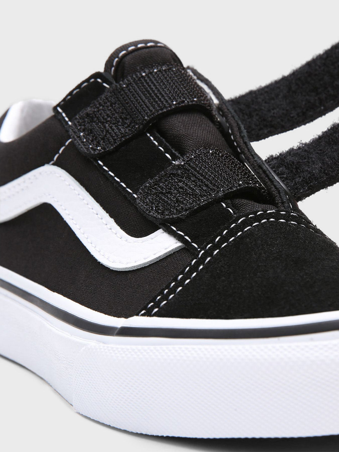 Black and hotsell white vans velcro